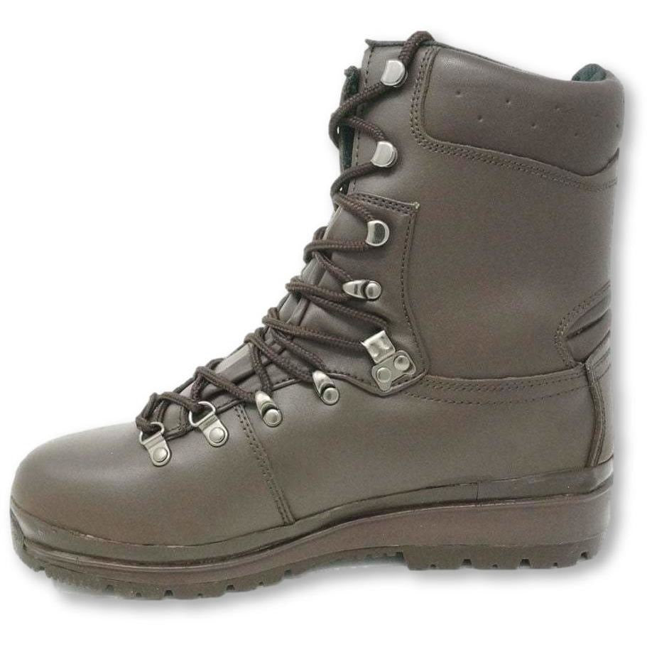 Highlander Brown Waterproof Leather Elite Boot - Youth Sizes 3 to 5 MoD Brown Boots Highlander - Military Direct